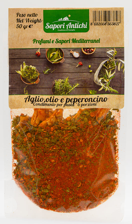 Preparato Pasta Aglio Olio e Peperoncino 50g